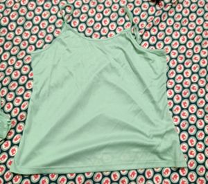 Green Mesh top With detachable Inner