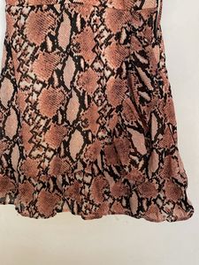 Snakeskin Print Mini Dress