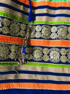 Perrot Green Lhenaga Choli