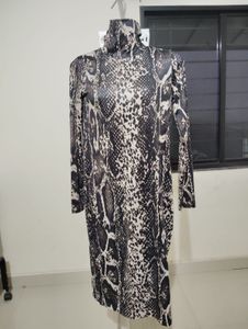 Size S- Zara dube Snakeskin Print turtleneck