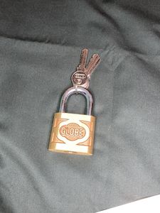 🆕Globe Brass Lock With 3 Keys ( 2.5inch - 480gms)