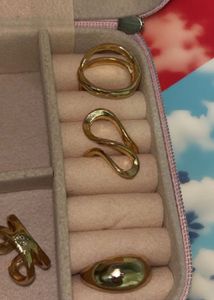 Gold Plated Set of 4 Stackable Finger Rings🎀🎀