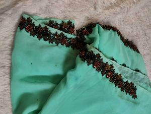 CYAN SAREE