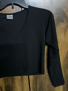 Black Long Sleeve Top