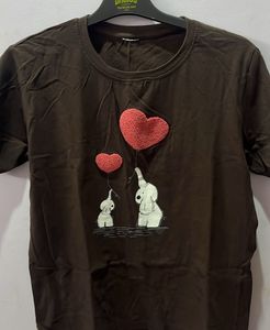 Women Brown T- Shirt