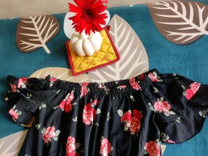 Black Flower Print JumpSuit!