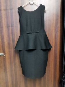 Black Peplum Dress