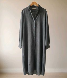 Stylish Grey Shirt Dress(length 42, bust 42-44)