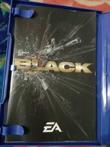 BLACK PS2 GAME DVD