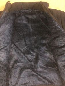 Unisex Kids Black Jacket With Light Fur
