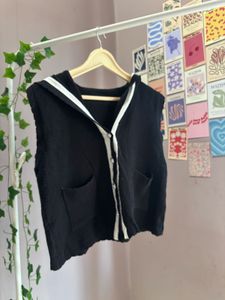 Korean Waistcoat Black