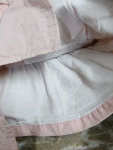 Cute Pink Ruffle Hem Jacket