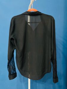 Black Net Shirt