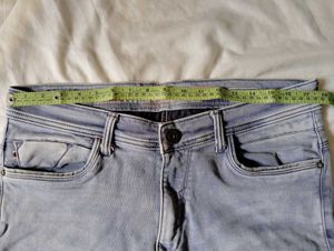 Blue Grey Smoky Look Jeans