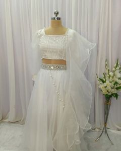 Handmade Organza Lehenga Choli Set