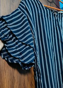 Layered sleeve party wear top