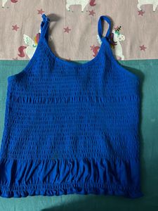 Blue Tank Style Top