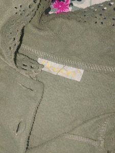 Vintage Green Knit Warm Top