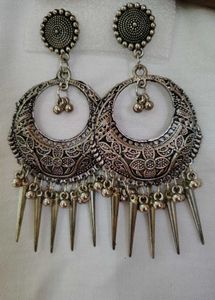 Statement Silver Earrings