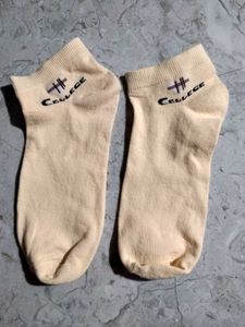 Pure Cotton Cream Colour Socks 🧦
