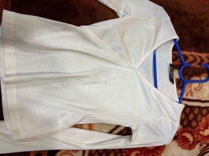 Wrap Front Ribbed Top