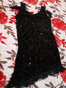 Black Sequin Dress