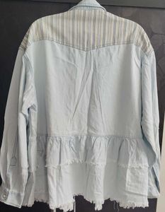 Zara Lightwashed Denim Shirt Aka Jacket