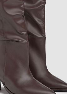 SSS Women’s Knee-High Brown Leather Boots