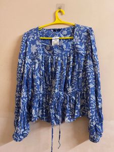 Women Leaf Print Regular Fit Top