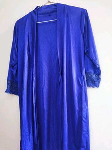 Lace Lingerie Nightgown With Robe