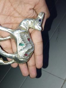 Vintage Silver Camel Figurine