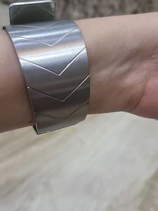 Cuff Bangle with Rhinestones