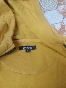Yellow Zip-Up Hoodie