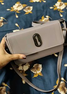 Grey Boxy Sling Bag