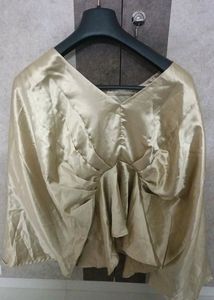 Satin Ruffle Top