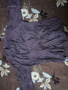 Vintage Floral Print Blouse
