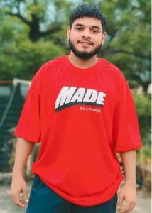 Oversize T-shirt Printed T-shirt Baggy Loose  Fit