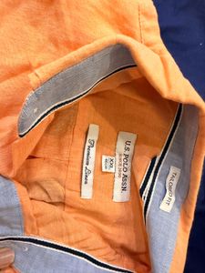 US Polo Assn. Orange Shirt