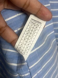 UCB KIDS WHITE STRIPED FORMAL SHIRT-size XL