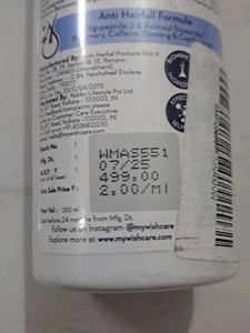 Wishcare Multi Peptide Anti Hairfall Shampoo