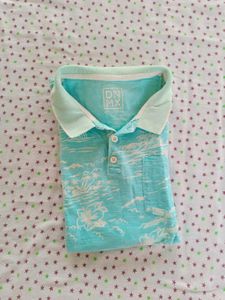 DNMX Tropical Print Polo Shirt -