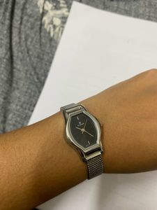 Formal Work Wear Titan Silver And Black Watch