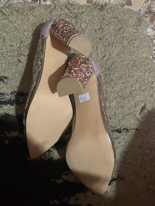 New Heels Silver Pink