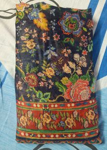 Chanderi Cotton Digital Floral Print Saree