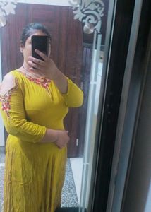 Party Wear Cotton Gown