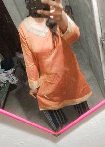 Pink Bandhani Kurta sats With Kurti