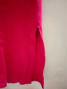 Red Long Skirt