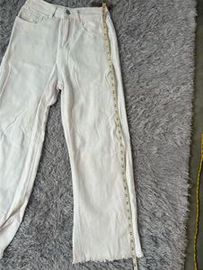 Off-White Wide Leg Jeans