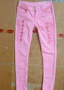 Pink Denim Jeans