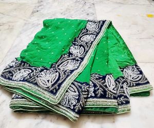 Elegant parrot Green Saree 🦚 🥻 #Parrot #Saree